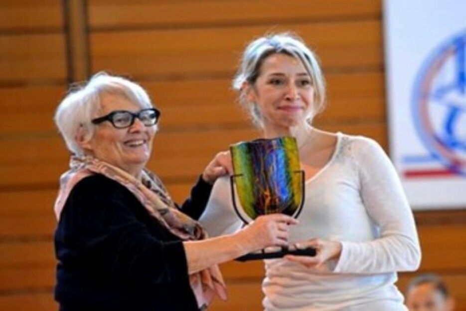 Remise de la Coupe par Mme Comont  Sabrina Biglione en 2018